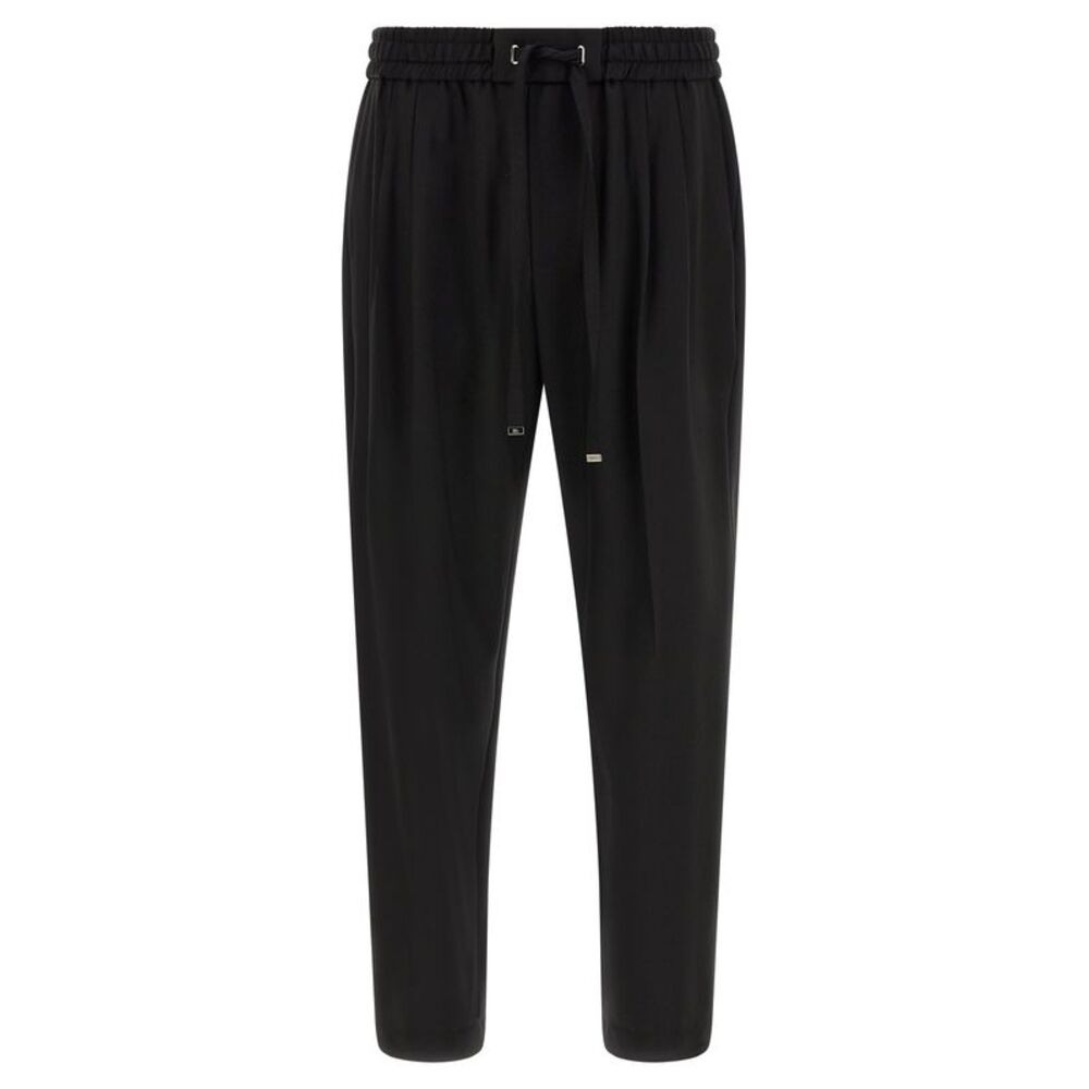 Dolce & Gabbana Men Wool Gabardine Joggers